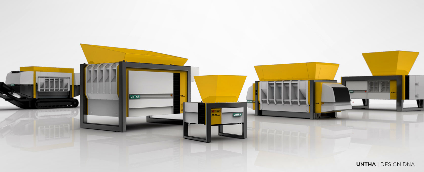 UNTHA Zerkleinerungsmaschinen-Portfolio