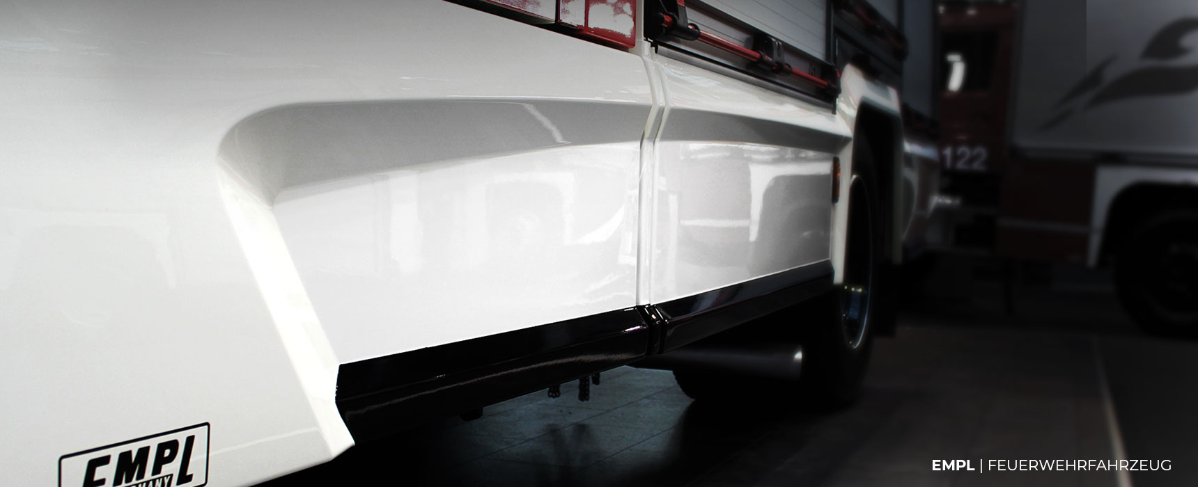 Detailaufnahme des EMPL-Feuerwehrfahrzeuges "Primus"