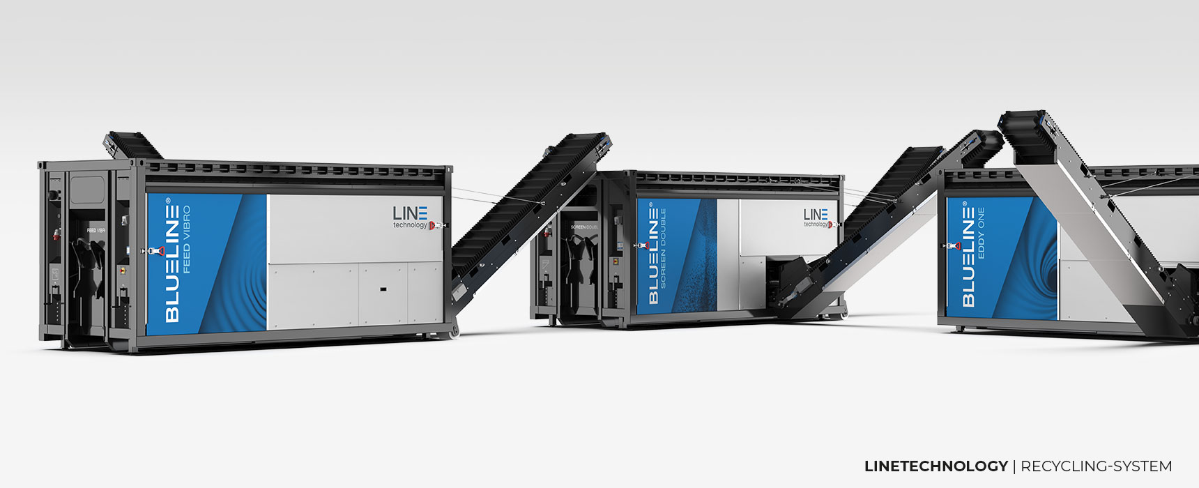 LINETECHNOLOGY "BLUELINE": dynamisch rekonfigurierbares Aufbereitungssystem in modularer Bauweise
