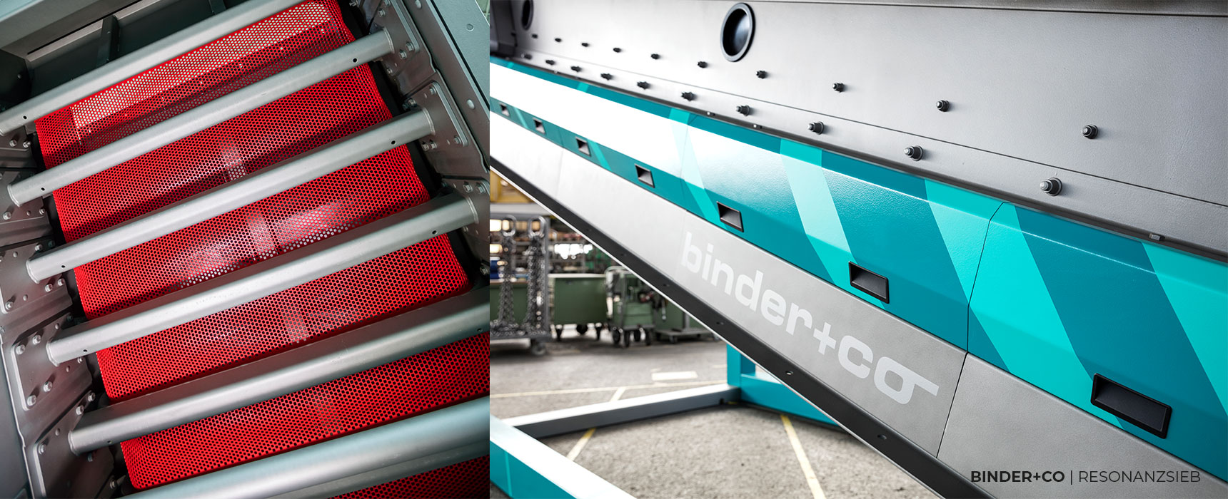 Detailaufnahmen der Siebmaschine "BIVITEC e+" von Binder+Co