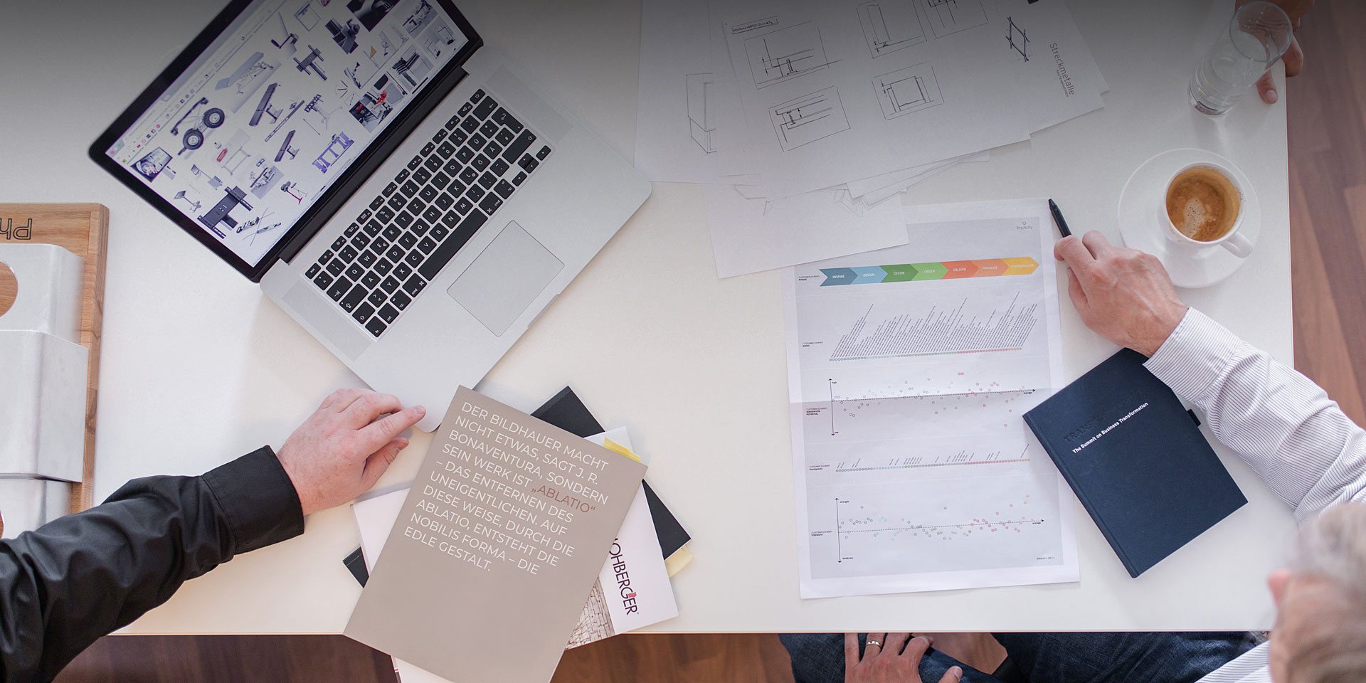 Foto einer Arbeitsbesprechung bei Phormolog